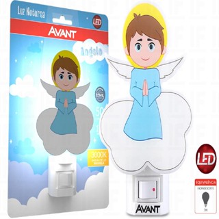 Mini Abajur Infantil De Tomada Amarela 1w 3000k Avant