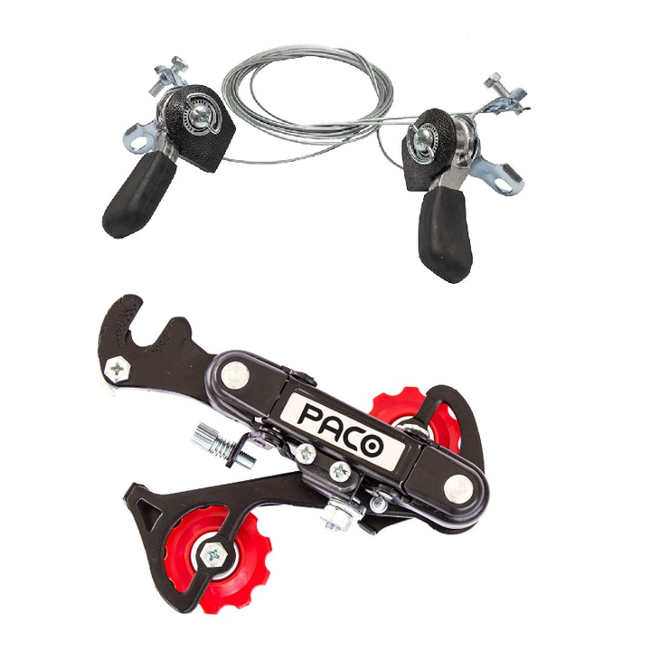 Kit Câmbio Traseiro 6v Alavanca Alumínio 18v Bicicleta Bike em Oferta na Shopee