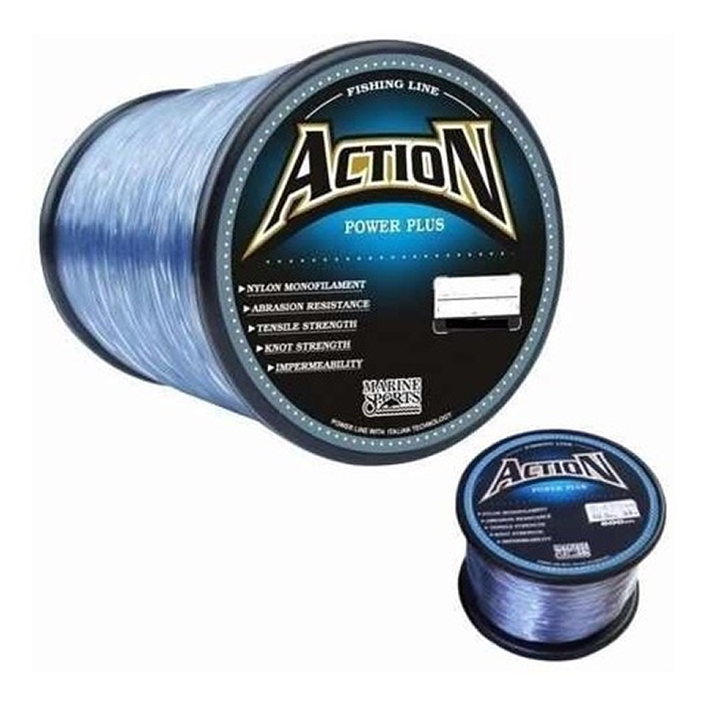 Linha Monofilamento P/ Pesca Action 0,70mm 57lbs 25kg, 480m