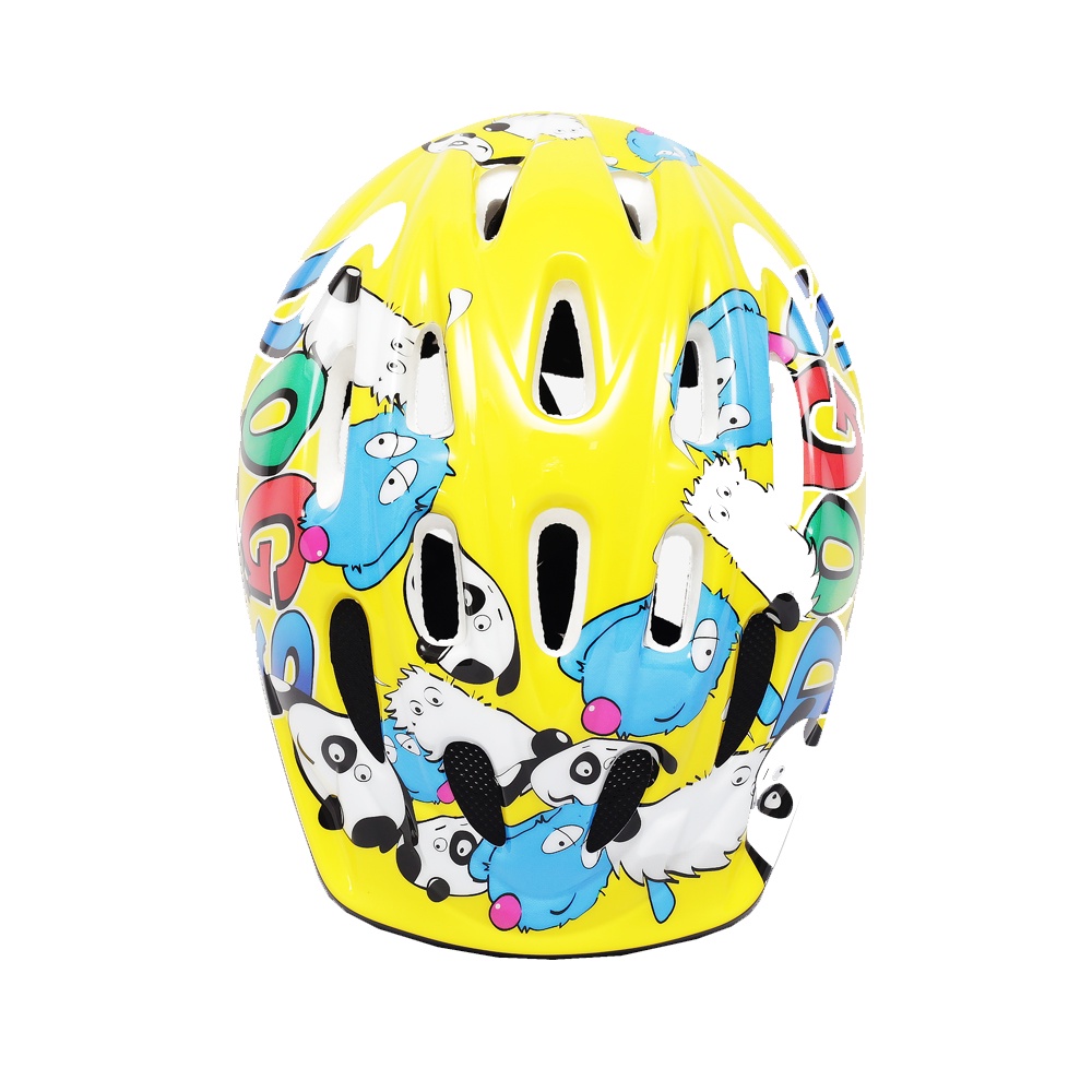 Capacete Infantil Jet Tomcat Bike Skate Ciclismo Patins Patinete Doggy Amarelo Ajuste Tamanho