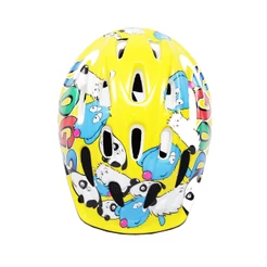 Capacete Infantil Jet Tomcat Bike Skate Ciclismo Patins Patinete Doggy Amarelo Ajuste Tamanho