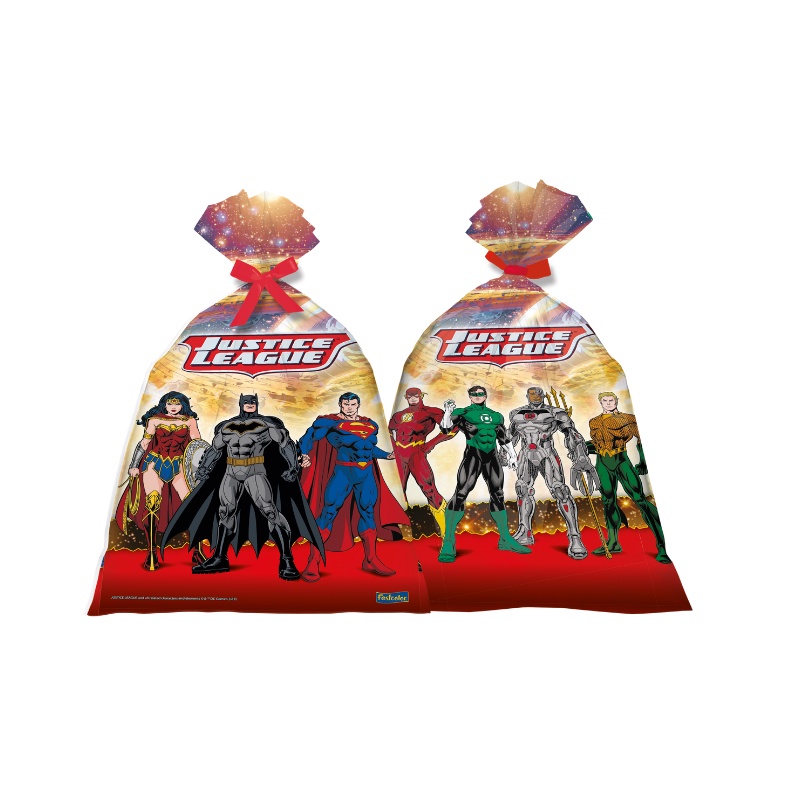 Sacolinha Surpresa Festa Liga da Justiça - 08 unidades - Festcolor - Rizzo Festas - Stationery