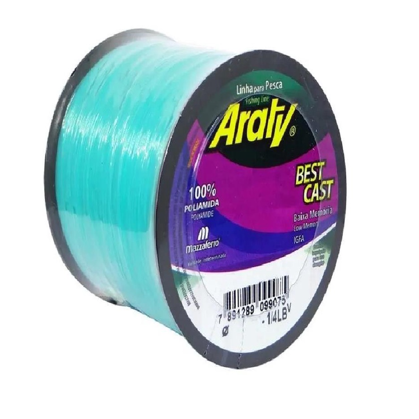 Linha Pesca Best Cast 0,50 mm Araty 469 METROS 35,9 libras Verde