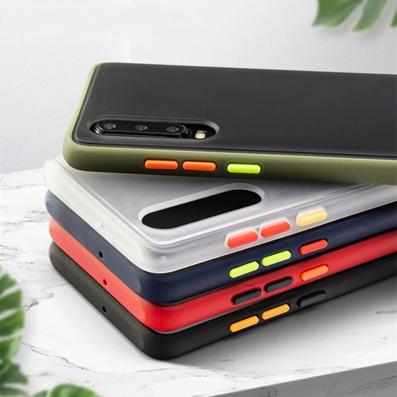 Para Samsung Galaxy A10 A20 A30 A40 A50 A70 A10E A20E Matte Tpu Casos Bumper Para A10S A20S A30S A40S A50S