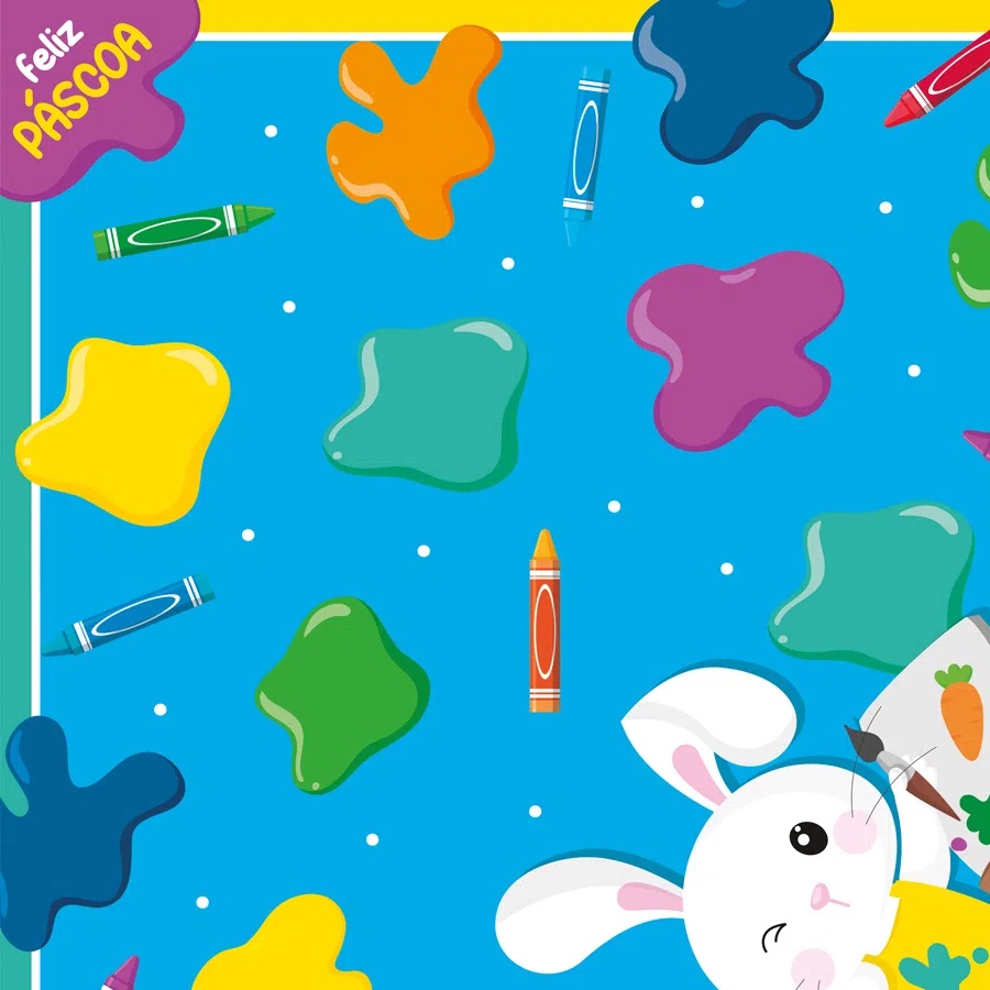 Saco Express 24x24cm para Ovos de 100g a 150g - Pintura Azul - 5 unidades - Cromus Páscoa - Rizzo Distribuidora em Oferta na Shopee