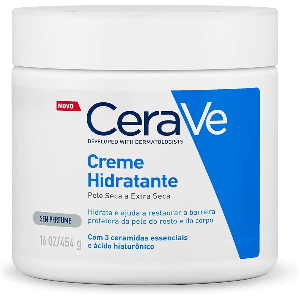 Cerave loção hidratante para pele seca corpo e rosto Sem Perfume 473ml ...