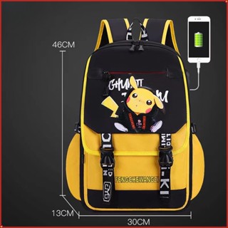 HH Pikachu anime Sacos Escolares Para Homens E Mulheres
