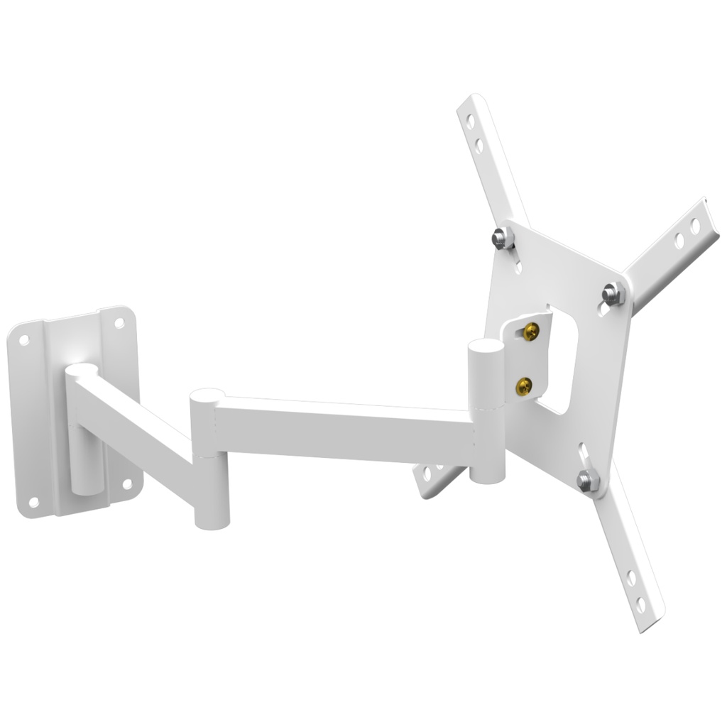 SUPORTE TV 10" a 42" VESA 200X200 4 MOVIMENTOS BRANCO