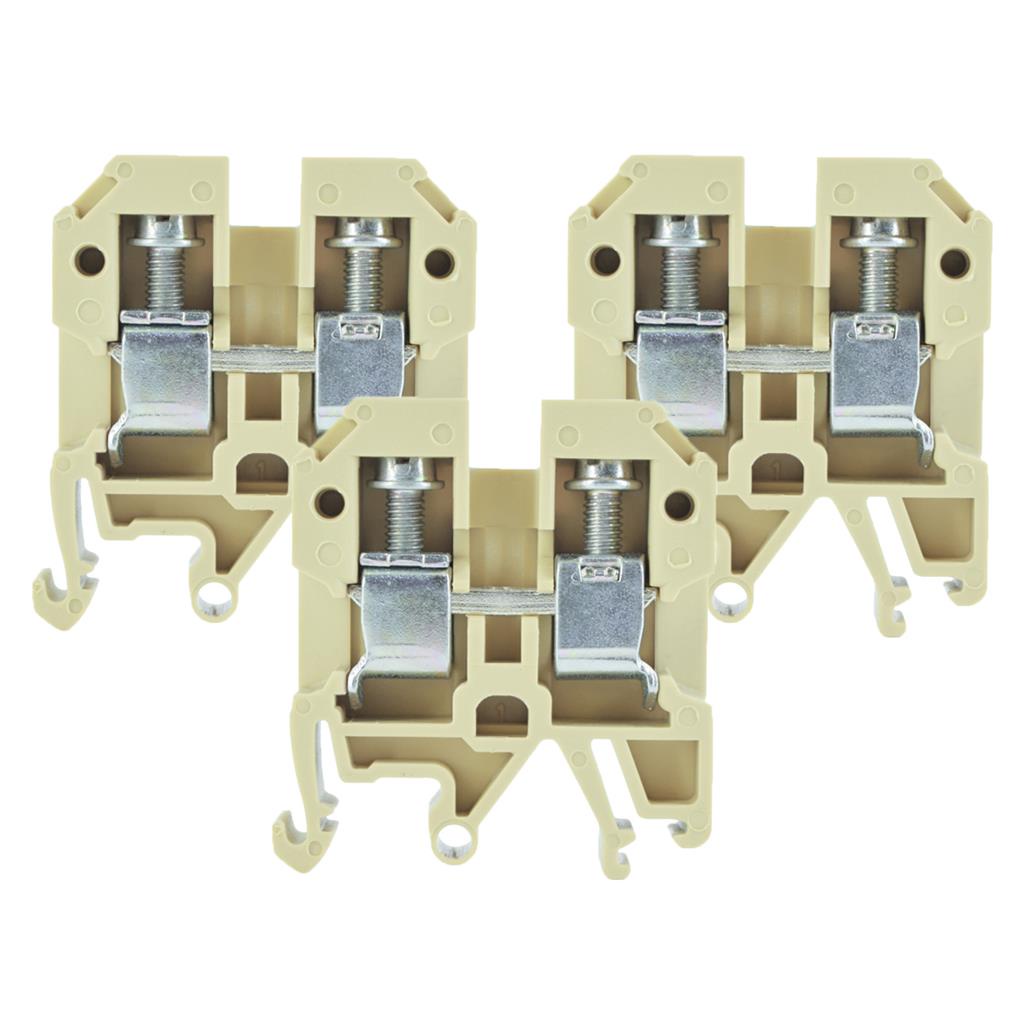 Kit 10 Conector Borne Passagem 10mm 57a 800v Bege Sak 10en em Oferta na Shopee