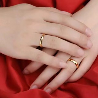 ANEL Aliança Casamento Dourado/prata Aço Inox Reta oval 4mm
