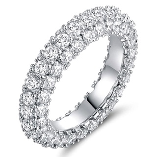 925 Prata Esterlina Luxo Promessa Anel De Casamento Para Mulheres Micro Pavimentado Zircônia Cúbica Simples Versátil Pro em Oferta na Shopee