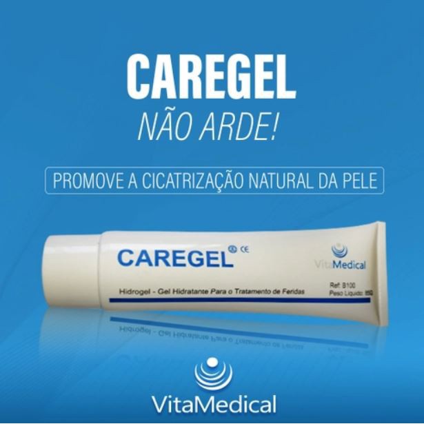 Detalhes do Curativo Hidrogel para Tratamento de Feridas Caregel 85g - Vita Medical