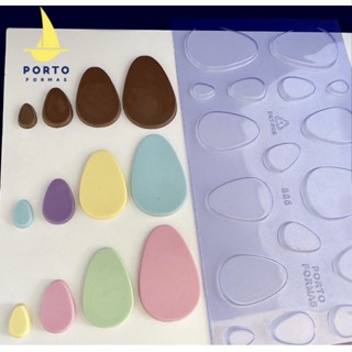 Forma De Moldagem Acetato Porto Ovo Tablete Páscoa P886