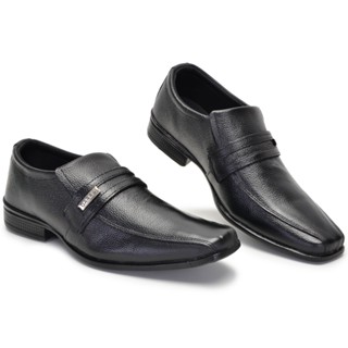 Sapato Social Masculino em Couro Legítimo Com Detalhe em Metal Com envio rápido