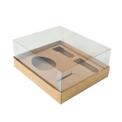 Caixa Ovo de Colher Kit Confeiteiro - Meio Ovo de 100g a 150g - Kraft - 5un - Assk