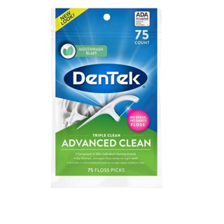 Fio Dental Dentek Floss Picks Triple Clean Advanced 75 unidades