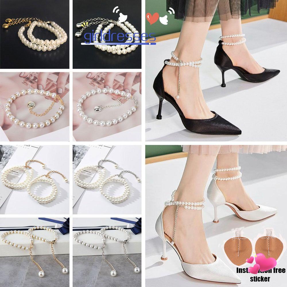 GD Sapatos De Salto Alto Alças Ajustável Decorações Tornozelo Segurando em Oferta na Shopee