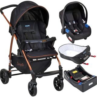 Carrinho Bebe Conforto Base Ninho Burigotto Ecco Preto Bronze em Oferta na Shopee