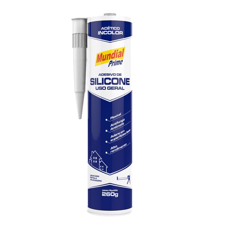 Adesivo de Silicone Acético Incolor PT0600030 Mundial Prime em Oferta na Shopee