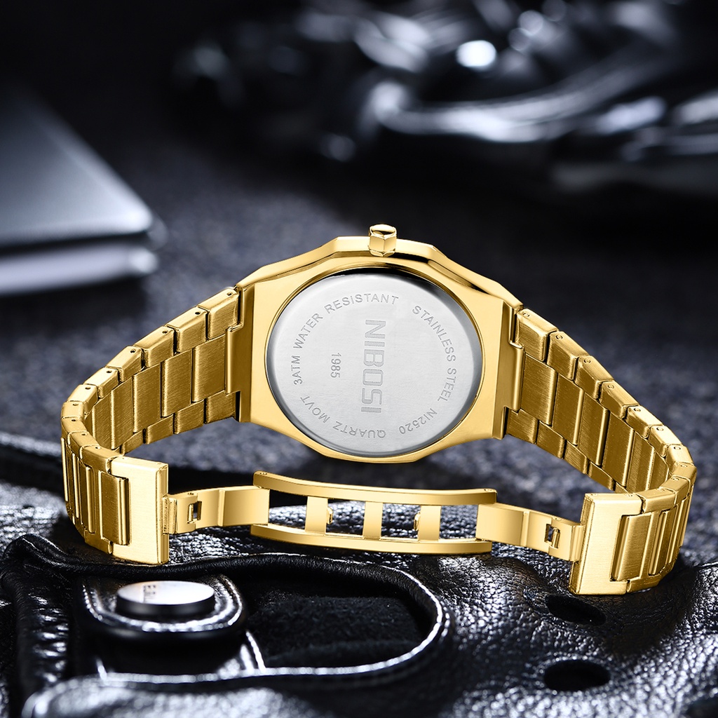 Detalhes do NIBOSI Top Marca Relógio Masculino Luxuoso Esporte Quartzo Homens De Pulso A Prova D'água Design Simples Automático De Para