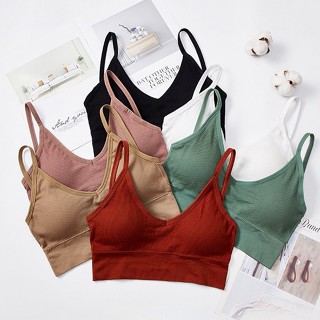 Kit 1/5 Sutiã Esportivo Beauty Back，Soutien Sem Costura , sutiã confortável/ sem aro，conjunto sutiã com bojo，Top Alcinha，sutiã reforçado，sutiã alça fina，sutiã trifil，Sutiã Esportivo push up / Roupa Íntima / top Academia / yoga / Fitness