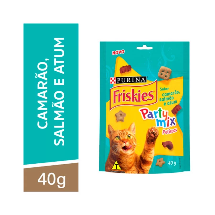 Petisco Friskies Sabor Camarão Para Gatos 40g em Oferta na Shopee