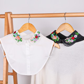 Bordados Camisa De Colarinho Falso Removível Decoração Blusa De Lapela Destacável Falsa Acessórios De Roupa Feminina