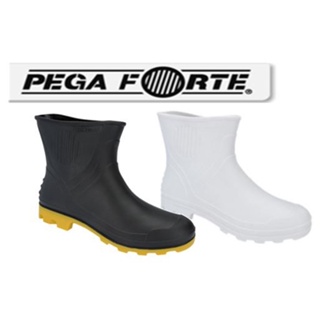 Bota Galocha Cano Curto - Pega Forte Borracha Pvc Original em Oferta na Shopee