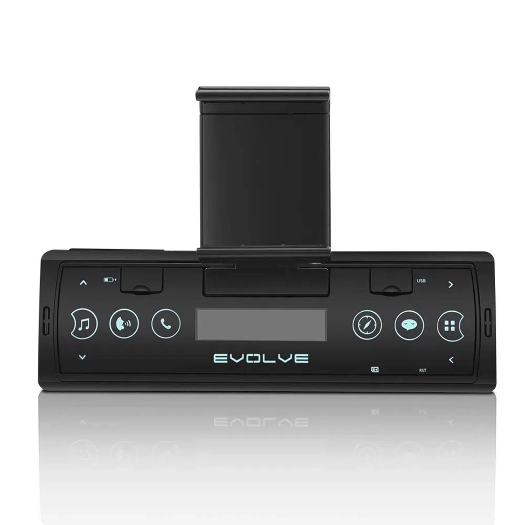 Detalhes do Som Automotivo Evolve Connect Bluetooth 4X35W Suporte p/ Smartphone Rádio FM Entrada USB - P3353 + Pendrive 8GB