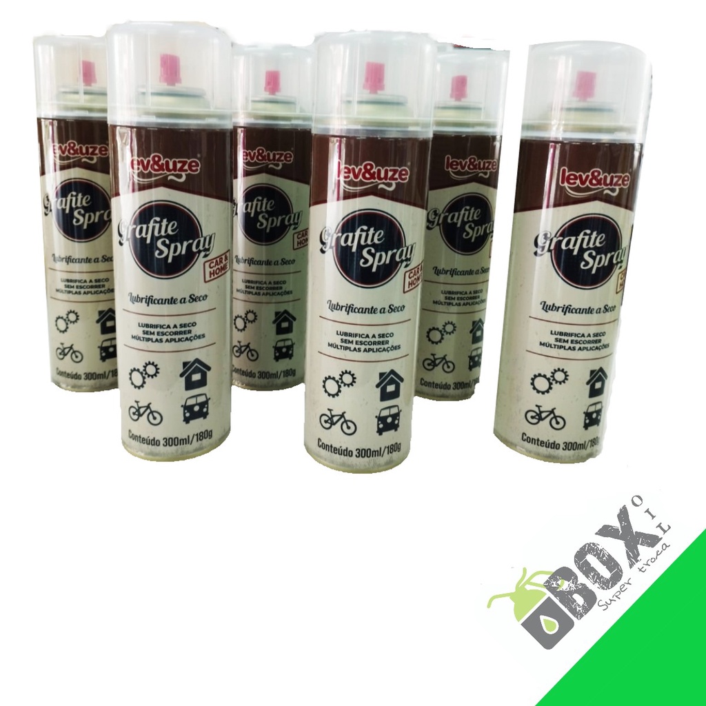 KIT COM 6 GRAFITE spray lubrificante a seco