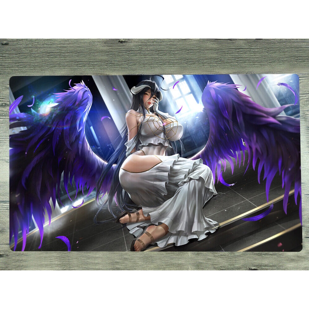 Yugioh Yu-Gi-Oh Playmat Overlord Albedo TCG CCG Tapete De Rato Jogo De Cartas De Trading Personalizado