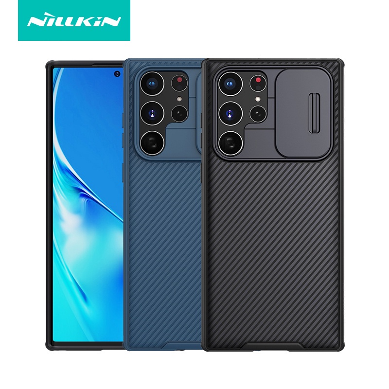 Para Samsung Galaxy S23 , S23 Plus Ultra Case Nillkin Hard PC + Capa De Proteção Da Lente Câmera TPU Macia