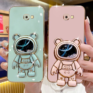 Case Capa Capinha De Celular Para  6D Samsung Galaxy J4 Plus J4 + J2 Prime J3 J5 2017 J330 J5 J530 Silicone Para Com Cobertura De Areia Tecer Suporte De Rolamento Espacial em Oferta na Shopee