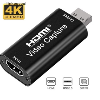 Placas De Captura De Vídeo Jqbr Adaptador Áudio HDMI Para USB 3.0 Definição 4K Record QDD #3