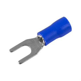 Terminal Forquilha Azul 5/32 M4 Embalagem Com 100 Pecas Axt em Oferta na Shopee