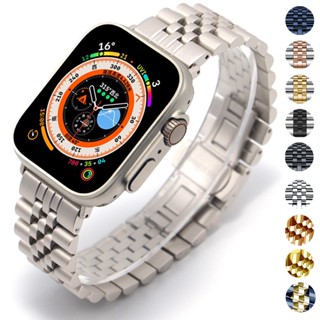 Pulseira De Aço Inoxidável Para Pulseira Apple watch Band Ultra 49mm 40mm 44mm 42mm 38mm Metal IWatch Series 8 7 6 SE 5 4 3 45mm 41mm