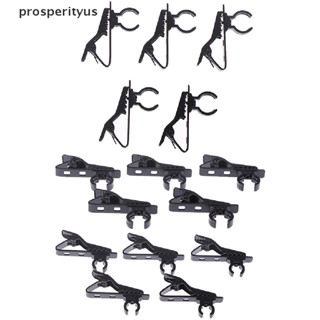 [prosperityus] 5pcs Microfone Clipe De Ferro Grampo De Amarrar Lapela Acessórios [BR]