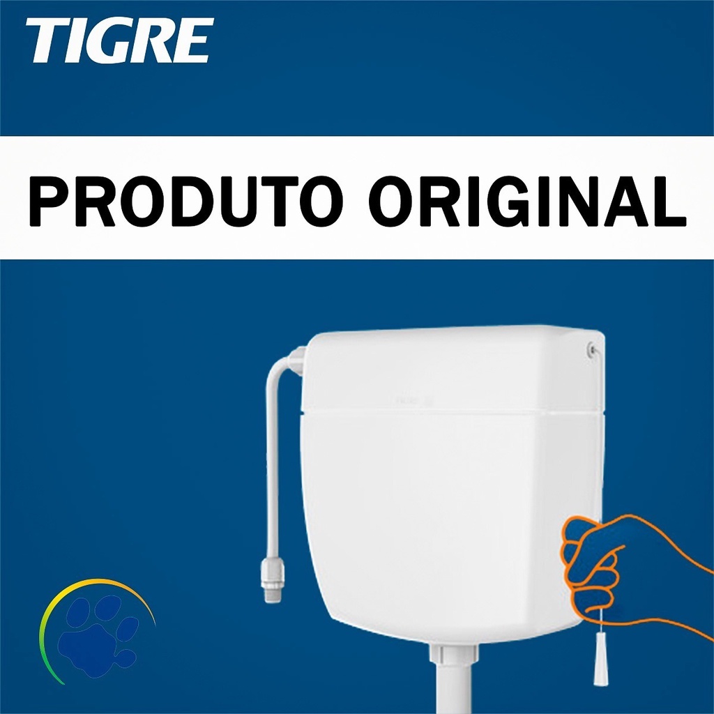 Caixa Descarga Parede Vaso Sanitário Branca Resistente 9 Lt