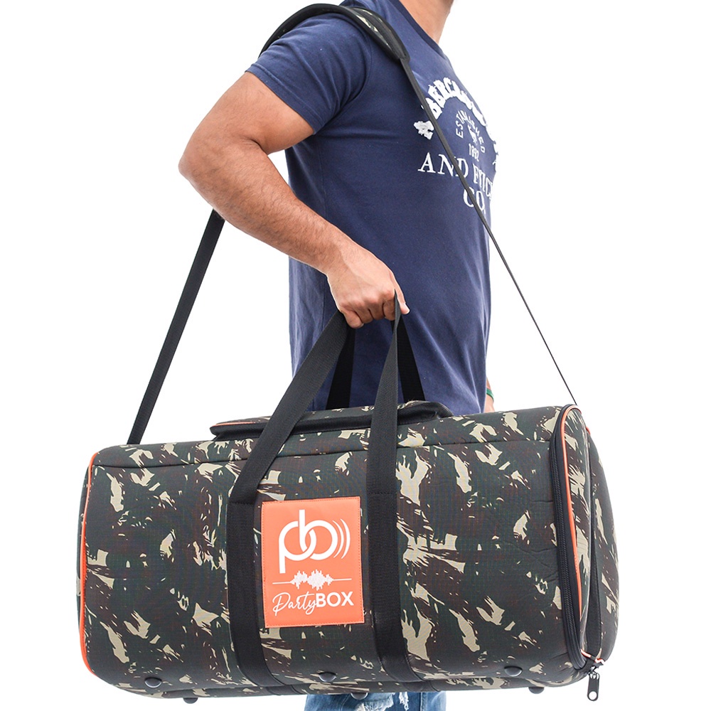 Bolsa Case Bag Jbl Partybox 300 Camuflada Acolchoada Premium