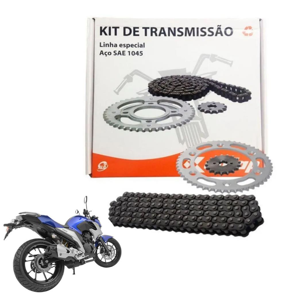 Kit Relacao Transmissao Tracao Fazer 250 2005 2006 2007 2008 2009 2010 2011 2012 2013 2014 2015 2016- Cofap Sem Retentor