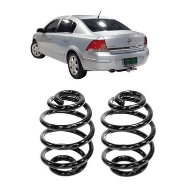 2 Molas Traseira Reforçadas Para Gnv Vectra 2002 A 2011 Nova