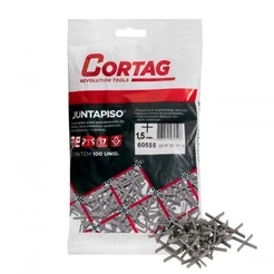 Espaçador JuntaPiso 1,5 mm kit 100 peças 60557 CORTAG