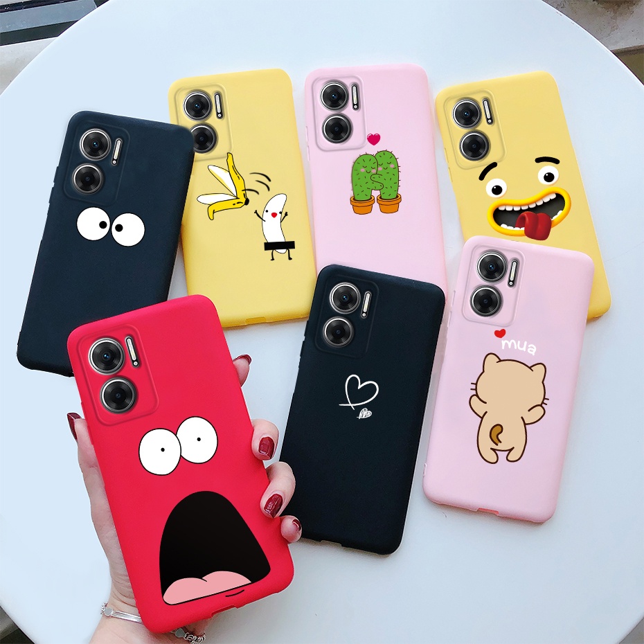 Redmi Nota 11E 5G Capa 10 5G 2022 Amortecedor De Celular Fosco Desenho Animado Fofo De Silicone Note11 E Traseira