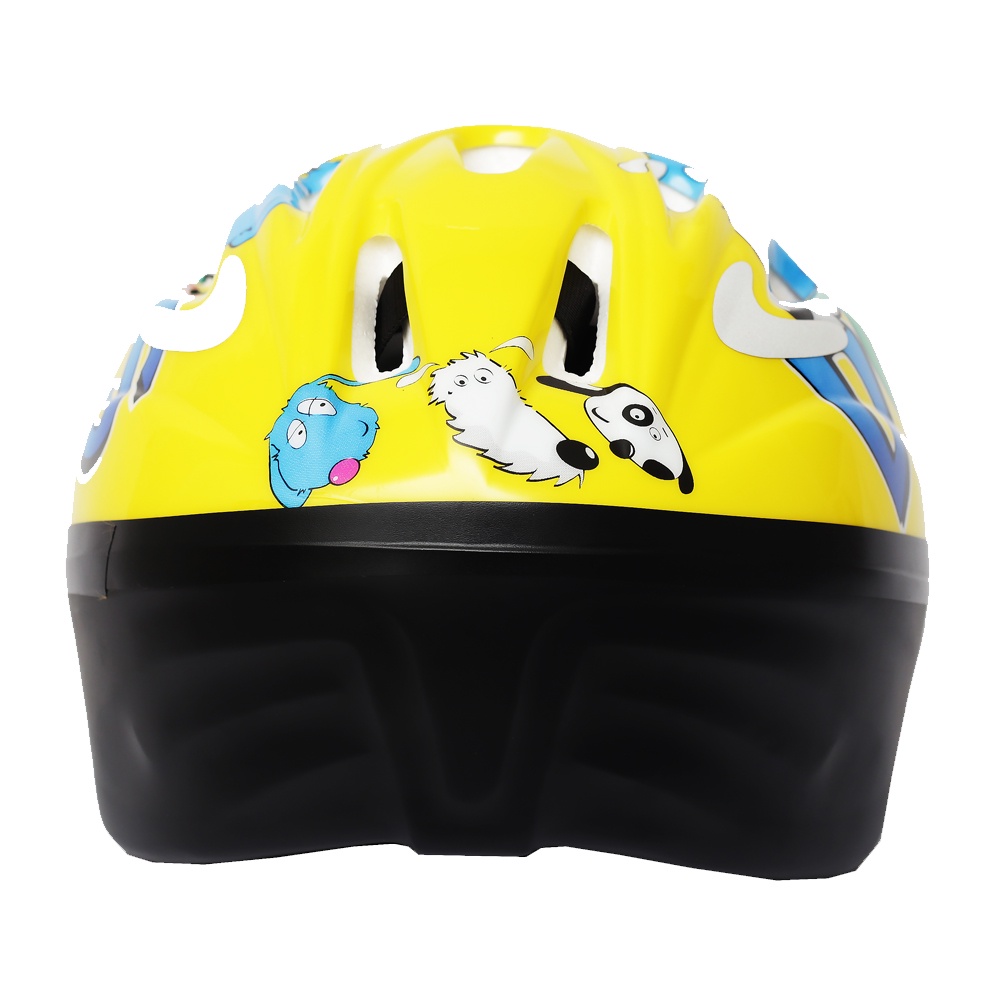 Capacete Infantil Jet Tomcat Bike Skate Ciclismo Patins Patinete Doggy Amarelo Ajuste Tamanho · foto 2