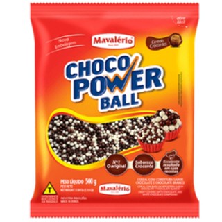 Chocopower Ball Micro Mavalerio 500g Ao Leite E Branco
