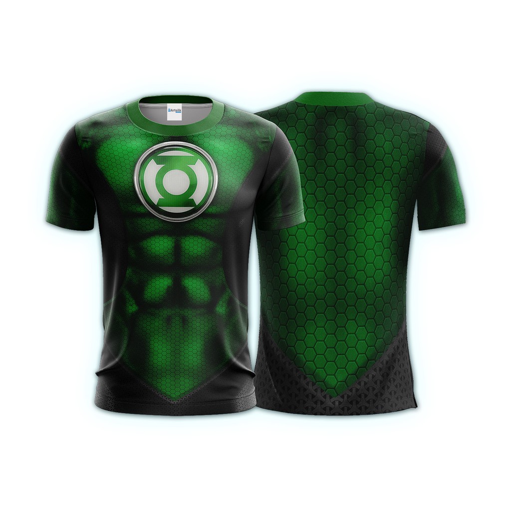 Camiseta Lanterna Verde - Traje 3D - Dry Fit Sport Sublimação Total