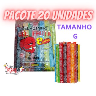 Geladinho Gel Fruta Pacote com 20 unidades G