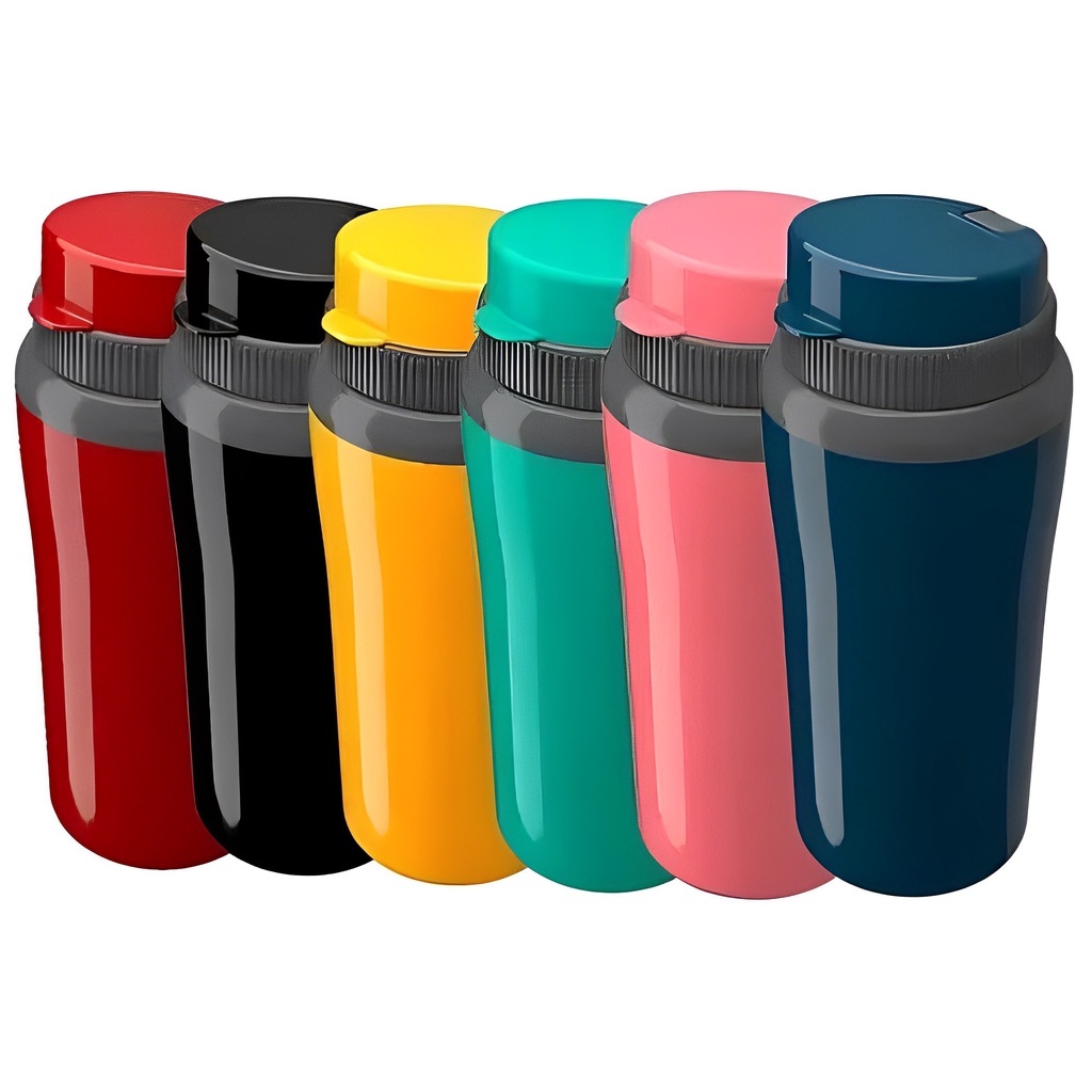 Copo Térmico Miami 650ml Unitermi Garrafa Térmica Garrafinha Squeeze Vermelha Verde Preto Azul Rosa Amarelo