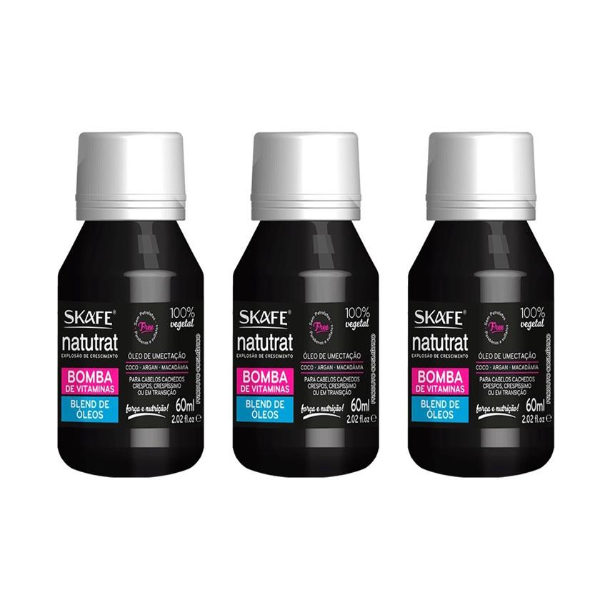 Kit Skafe - Blend de Oleos Bomba de Vitaminas com 60 ml - 3 Unidades