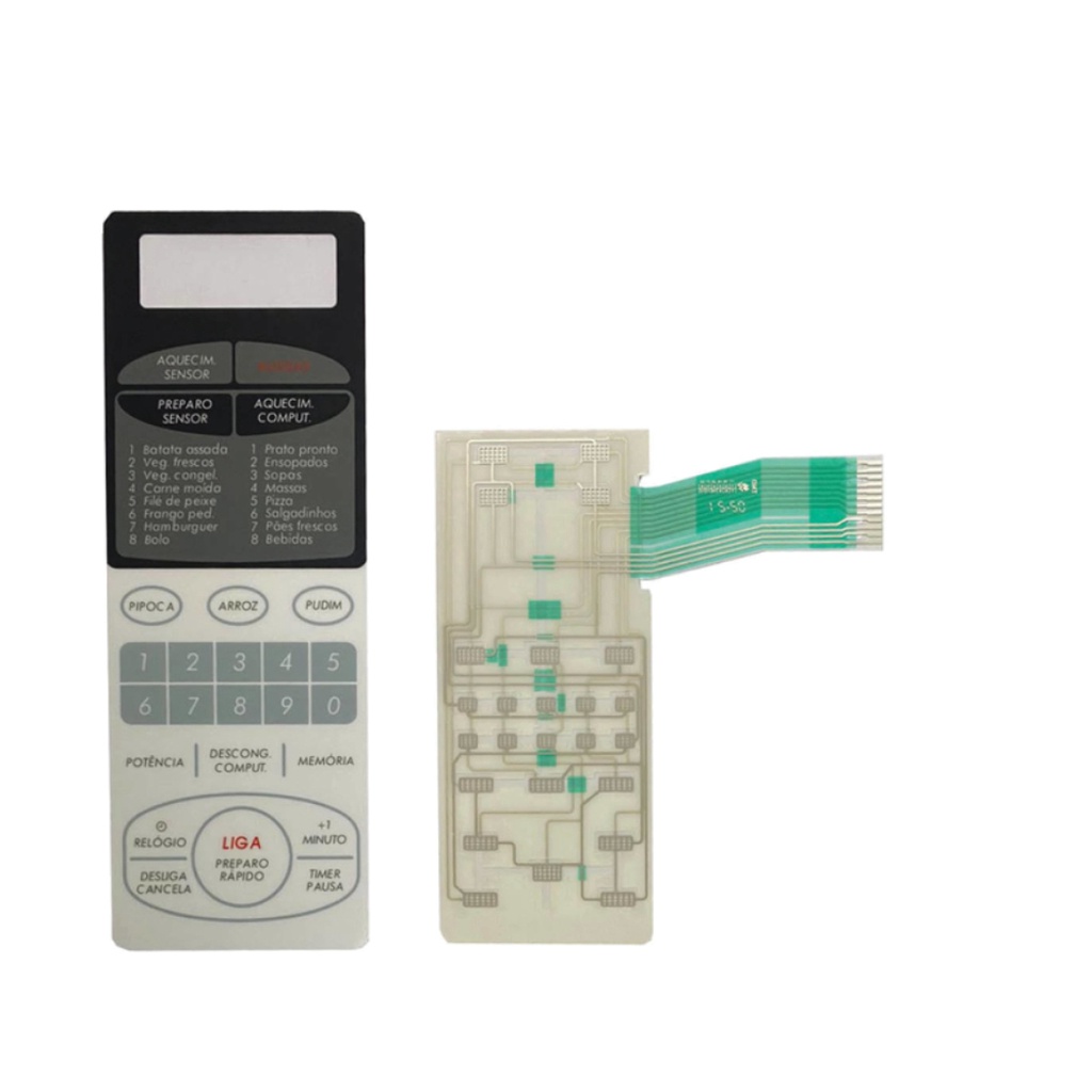 MEMBRANA COMPATIVEL MICROONDAS  SHARP RB 5H66 - RB5H66 - BRANCA